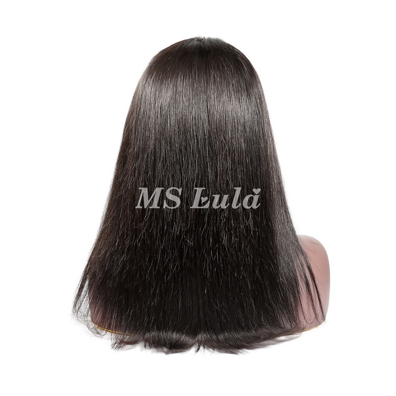 10A Straight 4x4 13x4 Medium Brown Lace Bob Wig - 图片 10